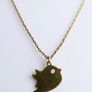 Gold over 925 Sterling Silver Bird Pendant Necklace 18" MIDAS ALTRO BIRD PENDANT NECKLACE 1,9g Image 6