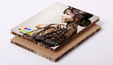 Printing on honeycomb Re-board cardboard any size any color