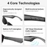 Smart Glasses with Wireless HIFI Headphones, Dual Speaker, Touch Control, Rechargeable Lithium Battery, USB Type-C Charging, Ideal for Music and Calls, Wireless Headphones|Modern Eyewear|Wireless Connectivity, Wireless Headphones Image 5