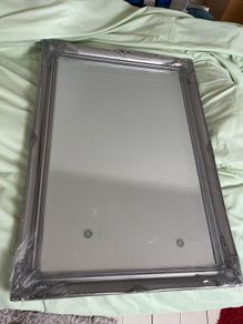 Large silver mirror