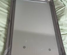 Large silver mirror