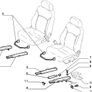 LH Seat Rails (Fiat Bravo Brava Marea) Image 2