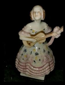 Antique HEREND Deryne statue