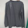 long sleeve men nautical stripe black with white medium New in Town brand European Image 7