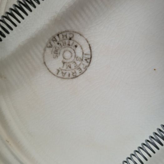 Antique pair of china plates