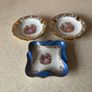 Limoges France 0porcelainTrinket Dish & 2 Limoges Ashtrays Image 2