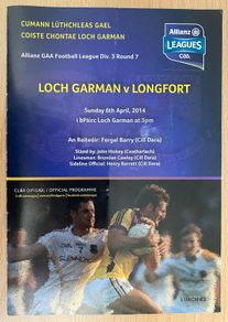 2014 Wexford v Longford - GAA Allianz Football League Programme