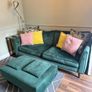3 seater sofa & footstool Image 7