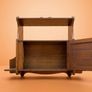 Edwardian Arts and Crafts Oak Hanging Wall Cabinet Image 3