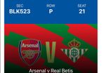 Arsenal V Real Betis