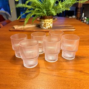 Set of 6 Fluted style Glasses