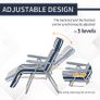 Set of 2 Garden Patio Outdoor Sun Recliners Loungers Folding Foldable Multi Position Relaxers Chairs with Cushions Fire Retardant Sponge (FREE POSTAGE) Image 6