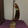 Vintage DeMott Copper and Brass Sailboat Sculpture - Artist signed Image 4