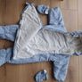 Size 80 C&A Pramsuit Snowsuit with Gloves for Baby Image 4