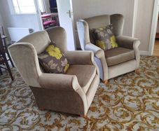 two good and very clean armchairs, from the good room, not used a lot.