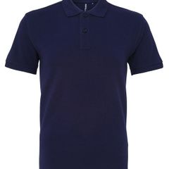 Small - Asquith & Fox - Men's Organic Polo Navy