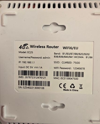 4G LTE router