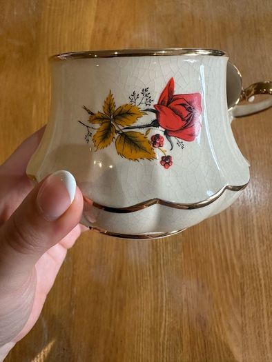 Antique Milk Jug and Sugar Bowl