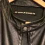 DKNY Genuine Mens Biker Leather Jacket Size L Image 2