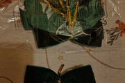 Christmas Decorations / Green Velvet Bows