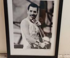 Framed Freddie Mercury Print