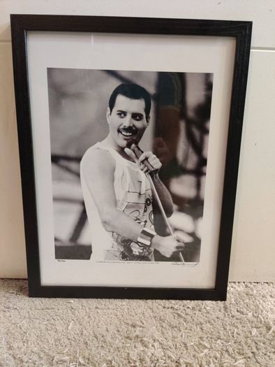 Framed Freddie Mercury Print