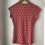 Ladies red knot front short sleeve top size 10 New with tags Image 3