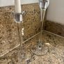 Set of 2 glass candle holders Image 5
