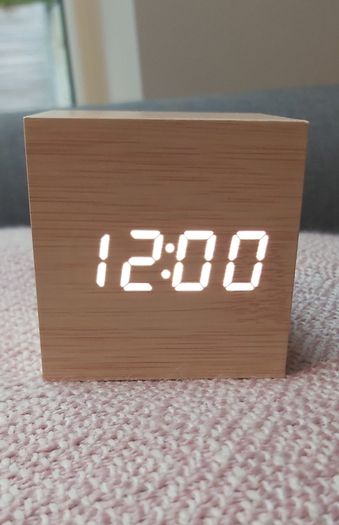 Alarm Clock Mini Cube LED Digital - For Sale