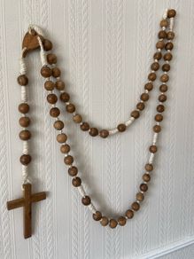 Vintage Wall Rosary Beads