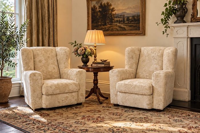 Pair of vintage armchairs in good condition