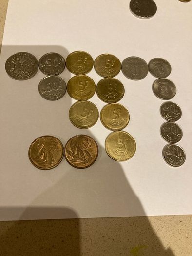Belgium coin lot of 18 coins