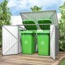 Metal Wheelie Bin Storage 2 Bay Image 3