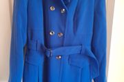 M &amp; S Ladies Coat. Lovely deep blue coat.  It has weight to it.