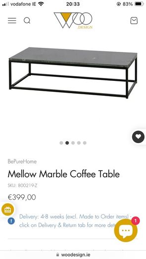 WOO Design Mellow Marble Coffee Table
