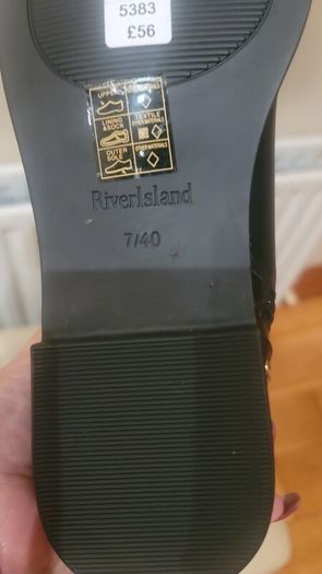 River Island black ankle boots