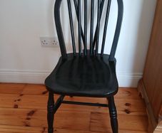 Hand Painted Black Versatile vintage chair
