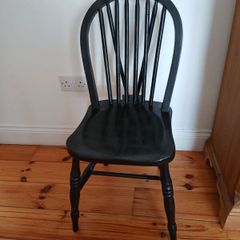 Hand Painted Black Versatile vintage chair