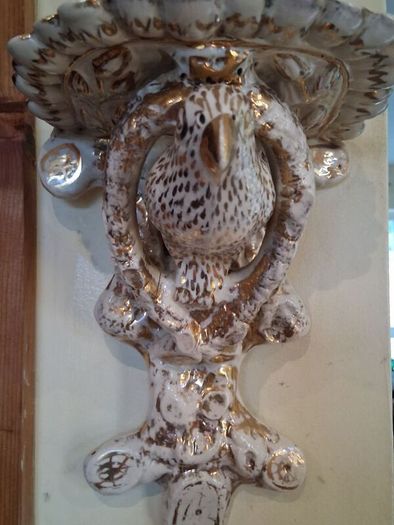 A Pair of Nineteenth Century Creamware Wall Brackets