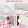 Hollywood Make-Up Mirror with Lights, Hollywood Makeup Mirror with 15 Dimmable Bulbs, Touchscreen Mirror with USB Table Top Mirror with 3 Colour Modes, Removable 10 x Magnifying Glass, Pink Image 4