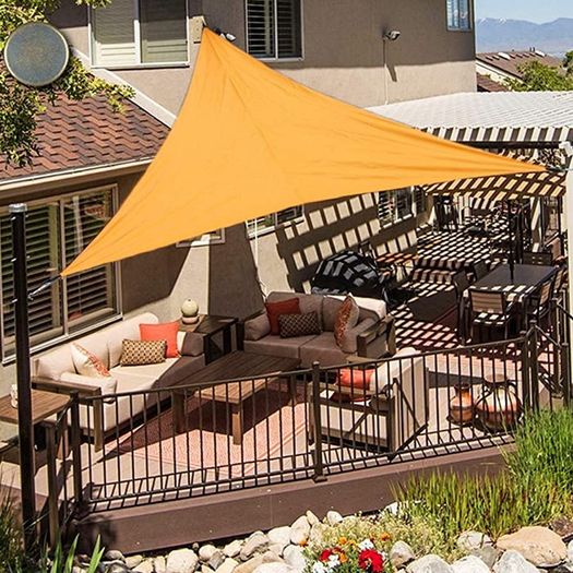 Sun Shade Sail Waterproof Triangle Sun Shade UV Block Sunscreen Awning Garden Beach Patio Canopy 3x3x3m MULTIPLE SIZES/COLOURS AVAILABLE (FREE SHIPPING)
