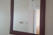Mirror with wood surround