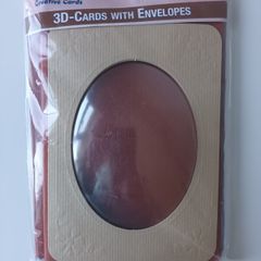 Oval Aperture Cards with Domes & Envelopes