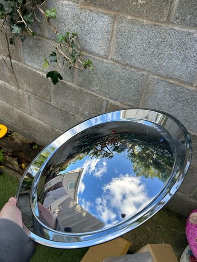 Brand New 13 Inch Chrome Vintage Hubcaps Set of 4