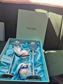 Avoca blue candles set