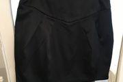 Miss Self ridge Black Satin Mini Skirt size 8