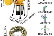 Auger Pipe Drain Cleaning Machine 400W Electric Drain Cleaner 20-125MM Tube Unblocker Toilet Sewer Dredger Set