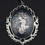 Vintage Sterling Silver Siam Niello Brooch Pendant Image 10