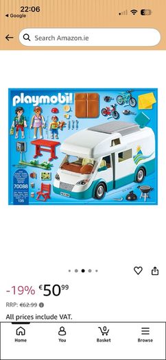 Playmobil Camper Van - almost complete