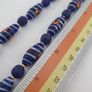 Antique Venetian African Style Stripe Eyes & Blue Glass Beads Necklace Image 8